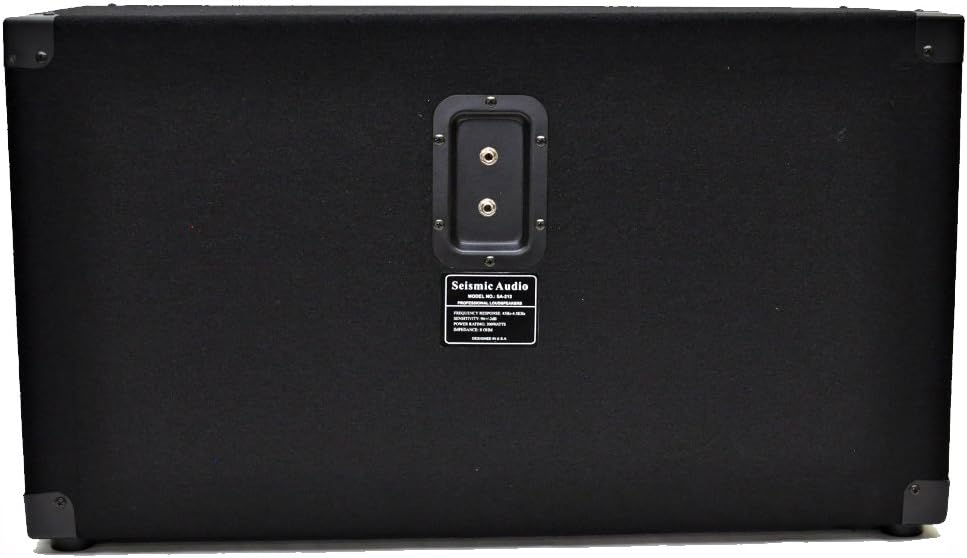 Seismic Audio - Empty 212 Guitar Speaker Cabinet - 2x12 PA/DJ PRO Audio - Loaded with Everything but Speakers. Includes Grill, Wire, Jack Plates
