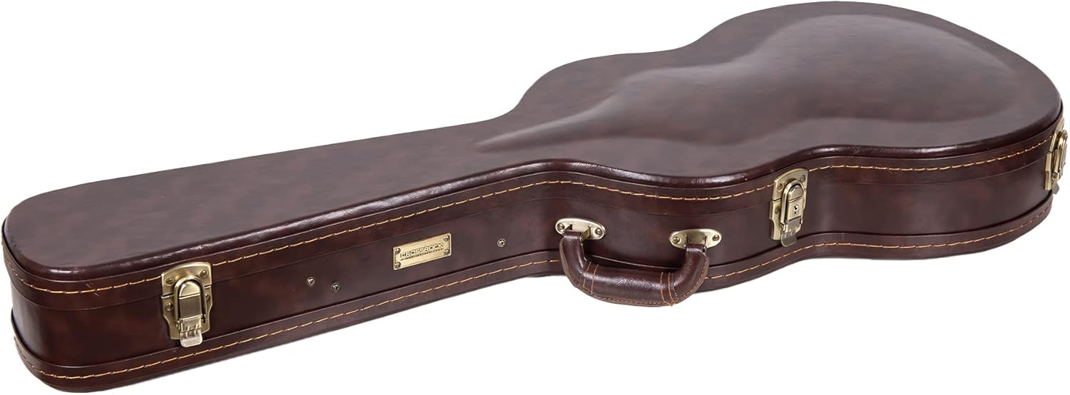 Crossrock Hardshell Arch Top wood case fits SG Electric Guitars-Black(CRW620SGBK)
