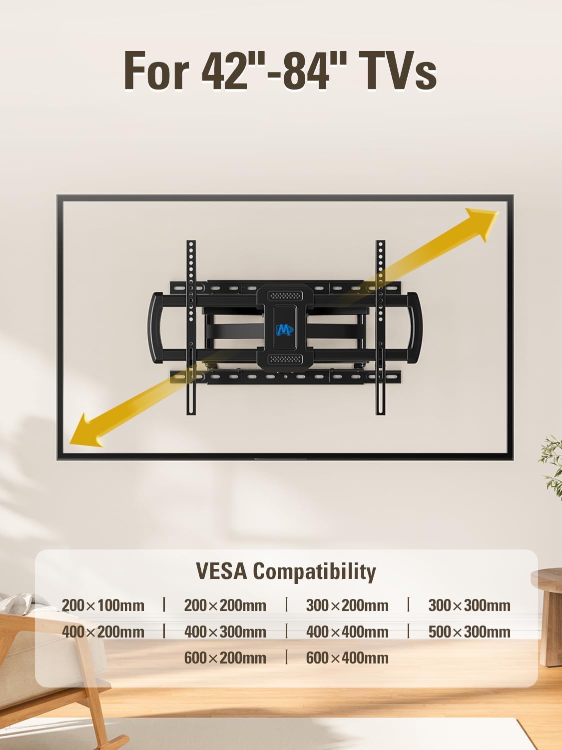 Mounting Dream Long Arm TV Wall Mount Full Motion TV Mount for 42-94" TVs