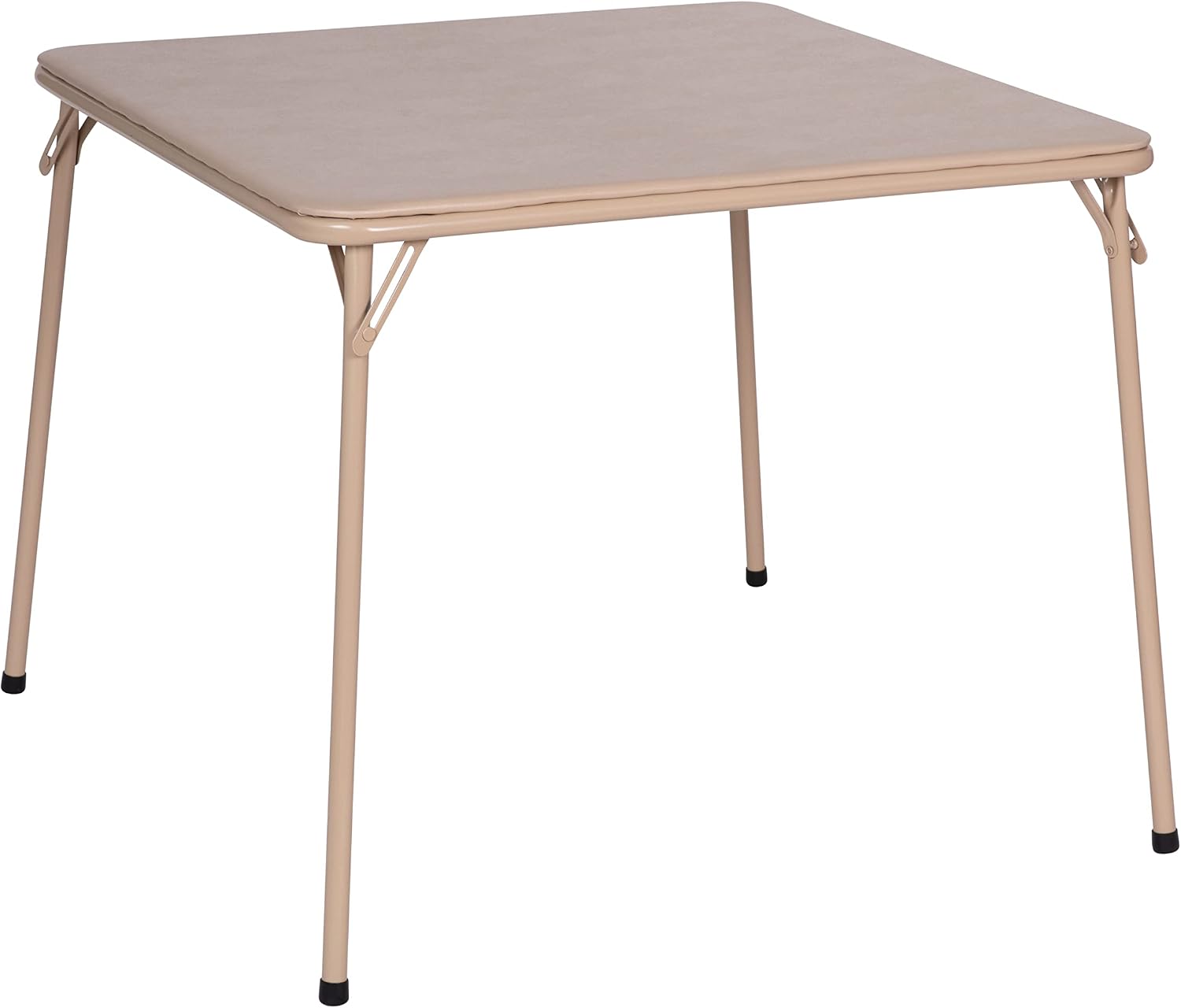 Flash Furniture Madelyn 33.5" Square Folding Multipurpose Card Table with Padded Vinyl Top, Portable Folding Game Table for 4 Players, Black