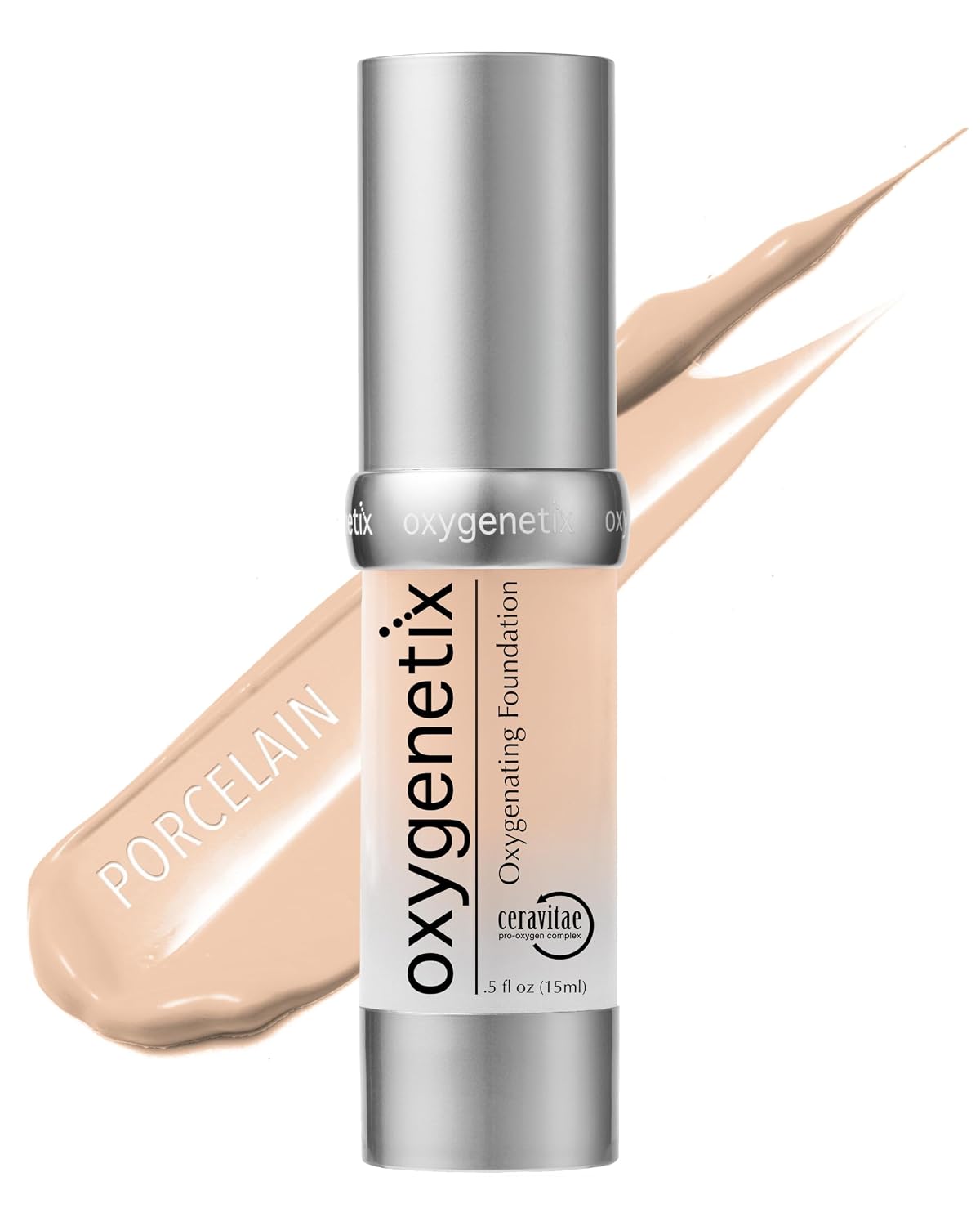 Oxygenetix Oxygenating Foundation – Pearl | Breathable Makeup, Buildable Coverage with Weightless Feel, Longwear Foundation, Safe for Sensitive or Laser-Treated Skin