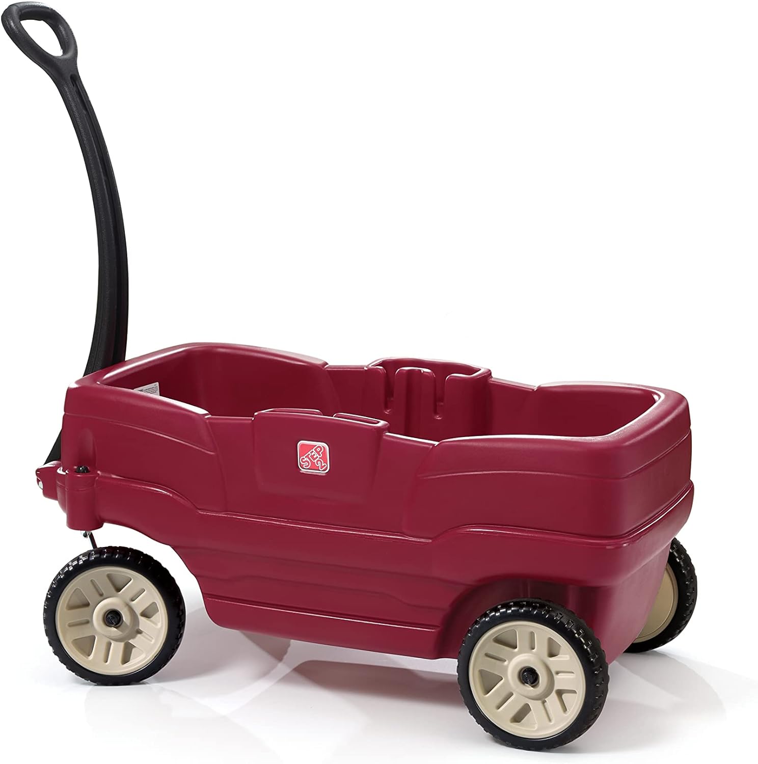Step2 Neighborhood Wagon, Kids Ride On Toy, Stroller Substitute, Includes Seat Belts, Made of Durable Plastic, Max Weight 75 lbs.