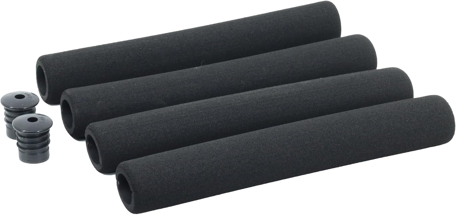Ultracycle's Cruiser & Road Foam Grips - Soft and Cushy Design, High-Density Foam Rubber, 4-Piece Kit