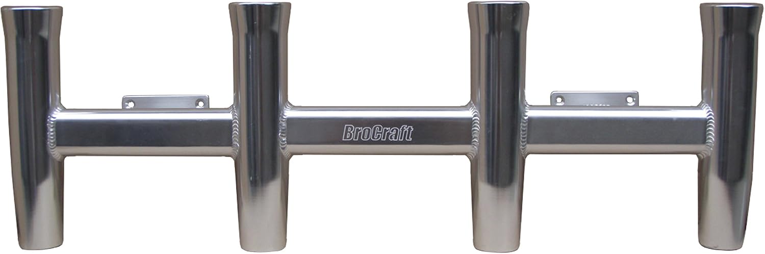 BroCraft Aluminum Wall Mounted 4 Pole Rocket Launcher / Boat Rod Holders / Boat Rocket Launcher