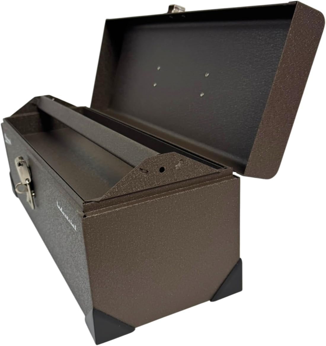 Homak Industrial 20-Inch Tool Tote Steel Toolbox, Brown Winkle Powder Coat, BW00252200 | BW00252200, Powder Coat