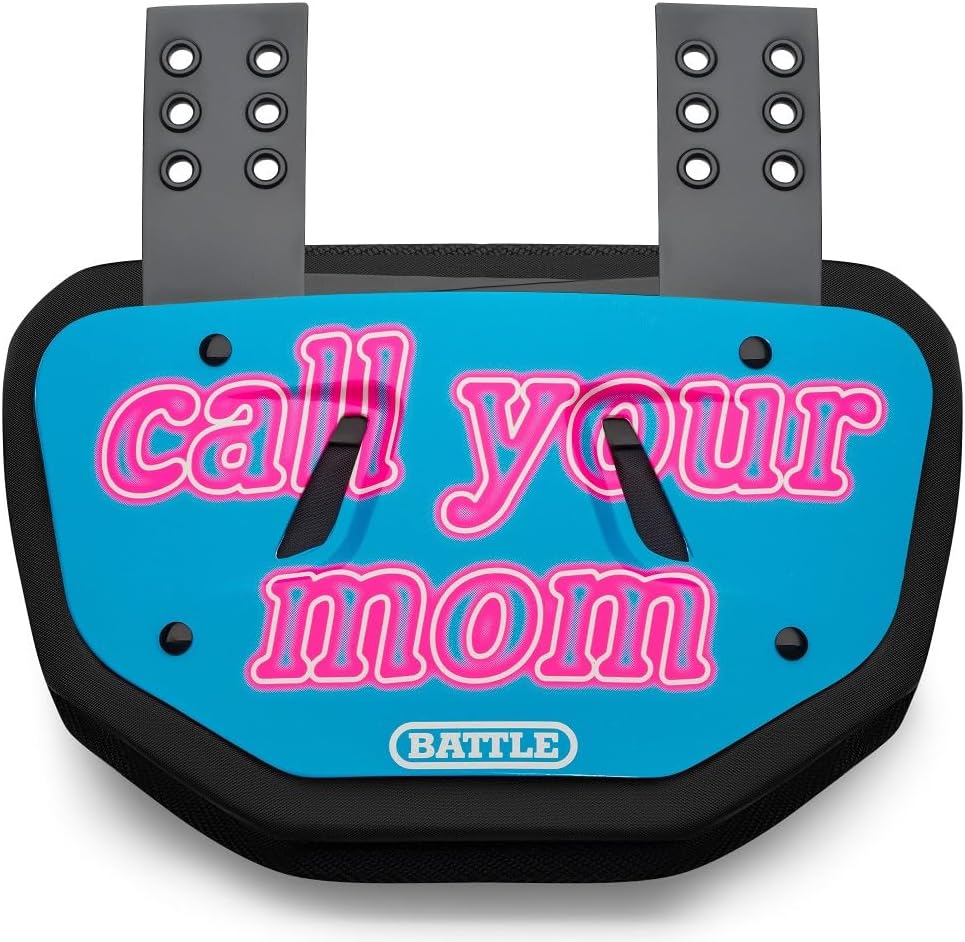 Battle Sports Novelty Football Back Plate, Kids, Adults