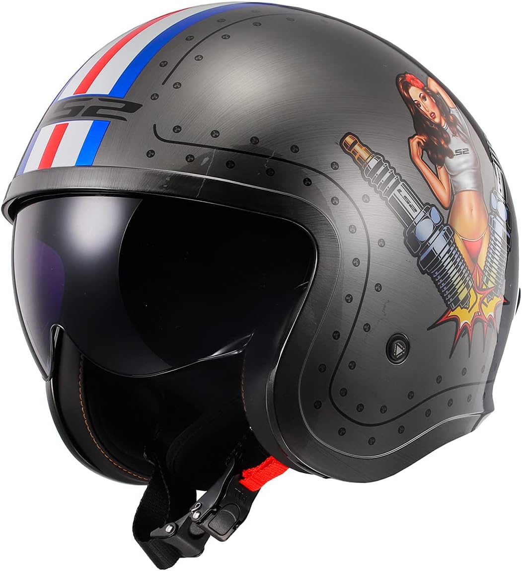 LS2 Helmets Open Face Spitfire Helmet