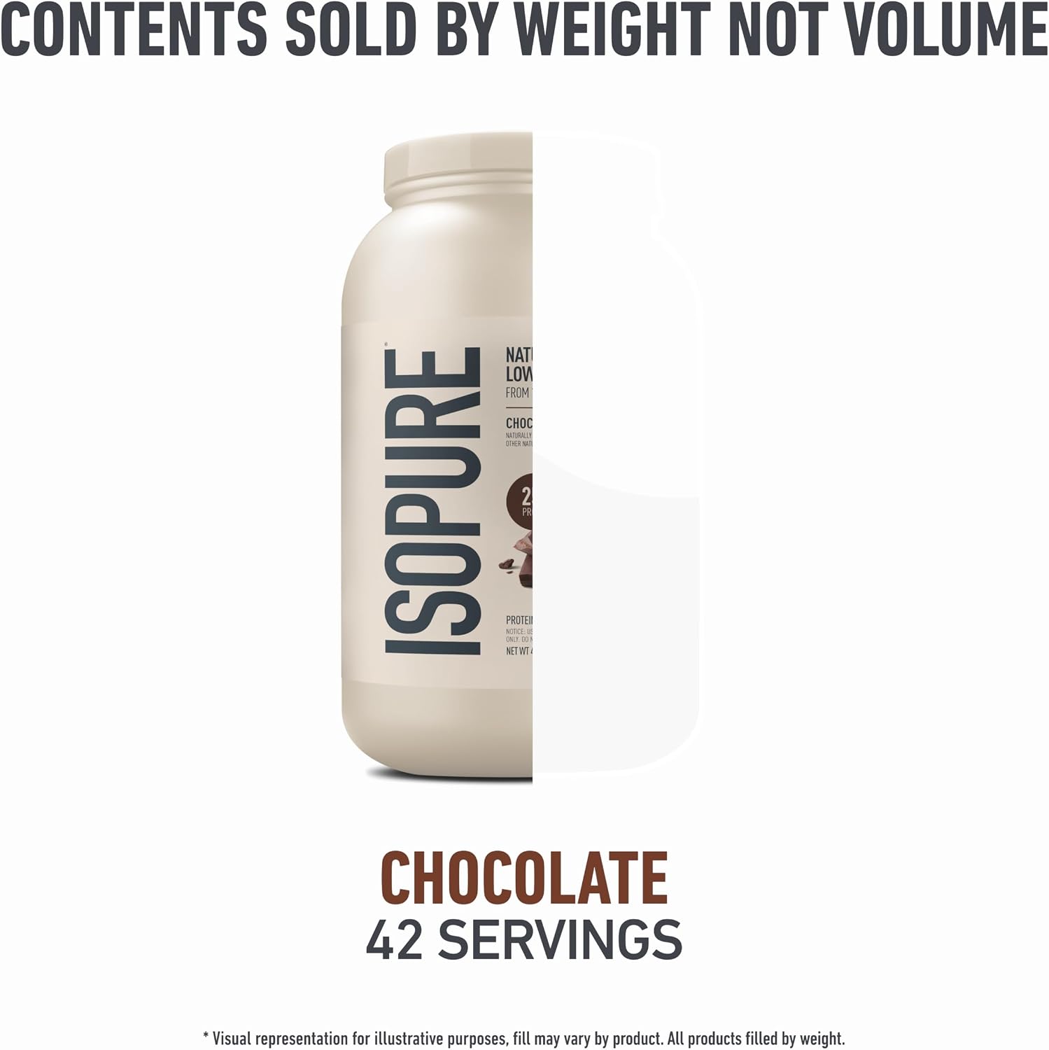 Isopure Low Carb 100% Pure Whey Isolate Protein Powder, Lactose Free, Gluten Free, with Vitamins, Vanilla, 25g Protein Per Serving, 3 Lbs, 43 Servings (Packaging May Vary) | 25g Protein Per Serving, 100% Whey Protein Isolate, Lactose Free, Gluten Free, w…