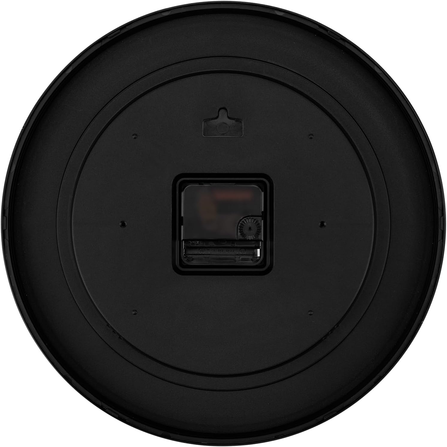 Foxtop 12 Inch Wall Clock Silent Battery Operated Analog Clock, Black