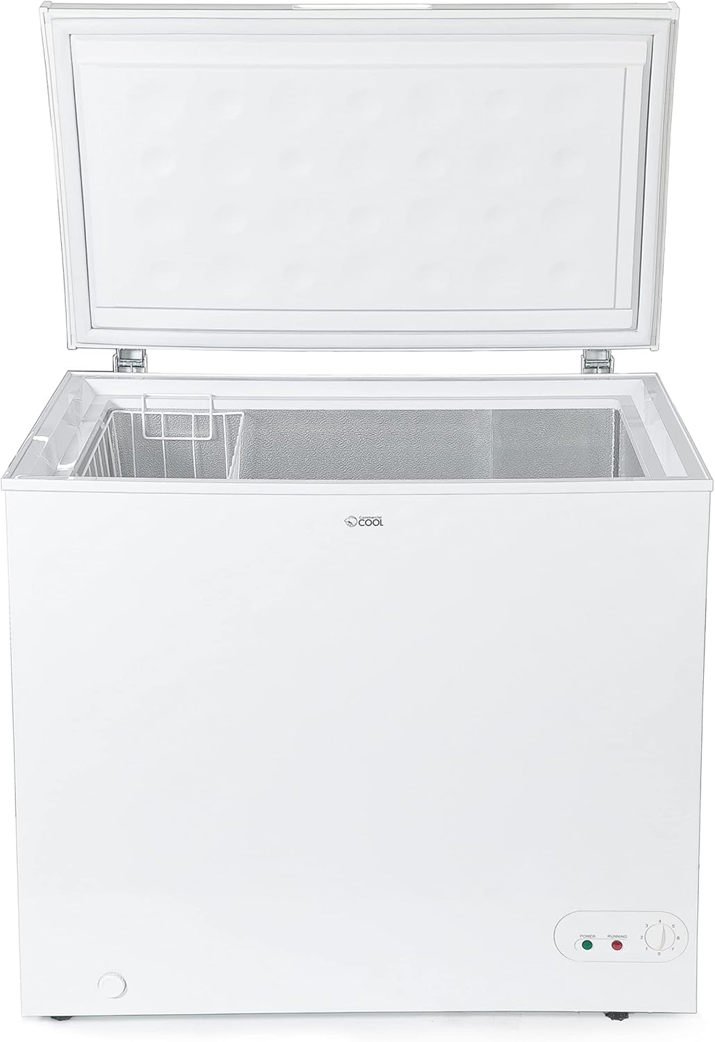 Commercial Cool Upright Freezer, Stand Up Freezer 5 Cu Ft with Reversible Door, White