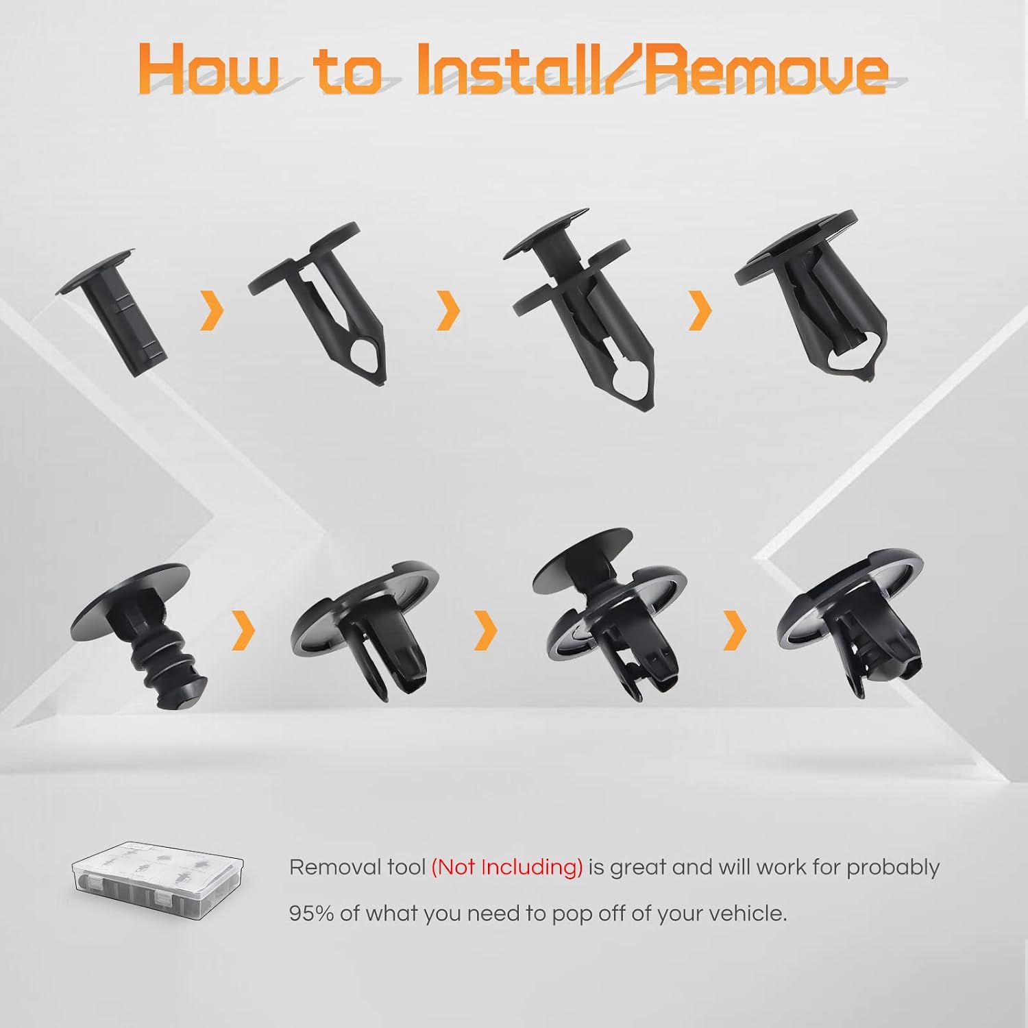 OTUAYAUTO 245 PCS Fender Clips Car Clips Bumper Plastic Rivets