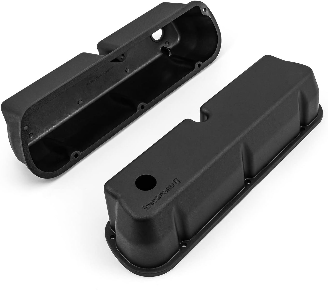 Speedmaster 1-314-004-03 Compatible with Ford SB 289 302 351 Windsor Aluminum Valve Covers [Black]