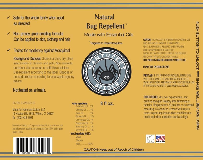 Original Bug Repellent for People - 8 oz | Repels Mosquitos, Biting Flies, & No-See-Ums | Deet-Free Essential Oil Insect Repellent