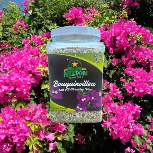 Nelson Plant Food For All Flowering Vines Bougainvillea Trumpet Wisteria Honeysuckles Indoor Outdoor Granular Fertilizer NutriStar 17-7-10 (2 lb)