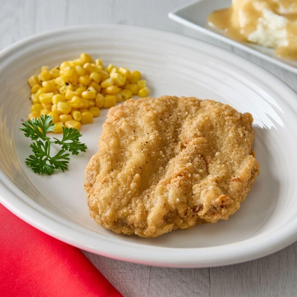 Advance Food Western Style Chopped Country Fried Beef Steak, 8 Ounce -- 20 per case.