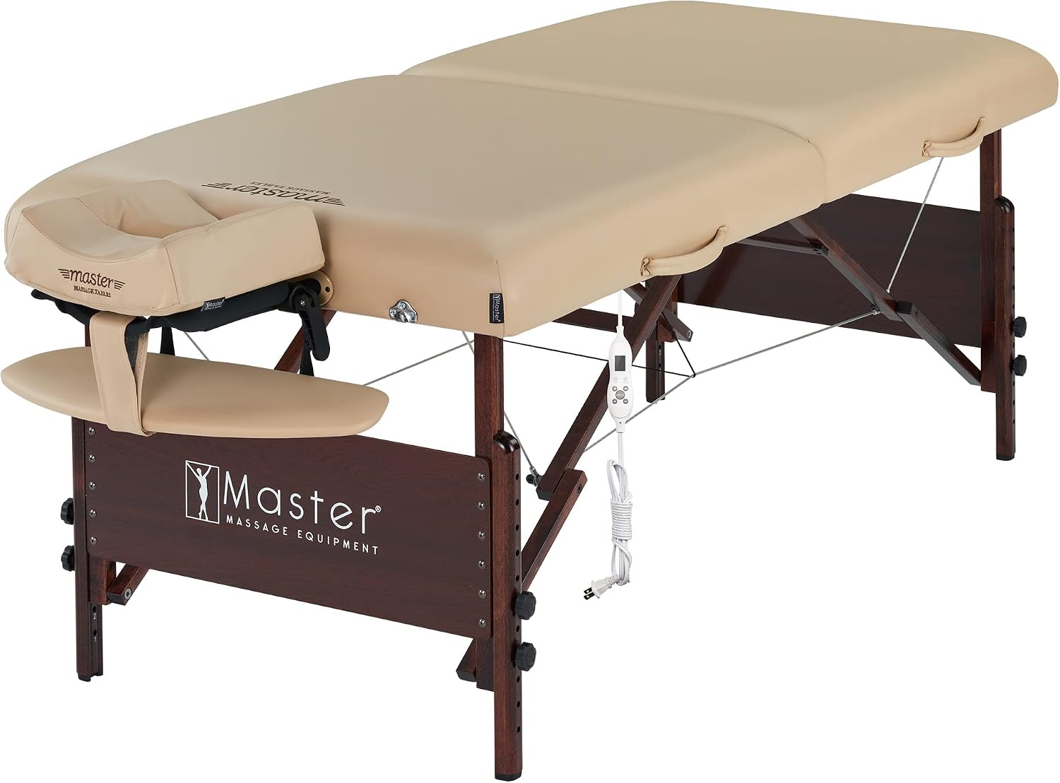 Master Massage 30" Del Ray Pro Portable Massage Table Package, Sand Color, Luxurious with 3" Thick Cushion of Foam