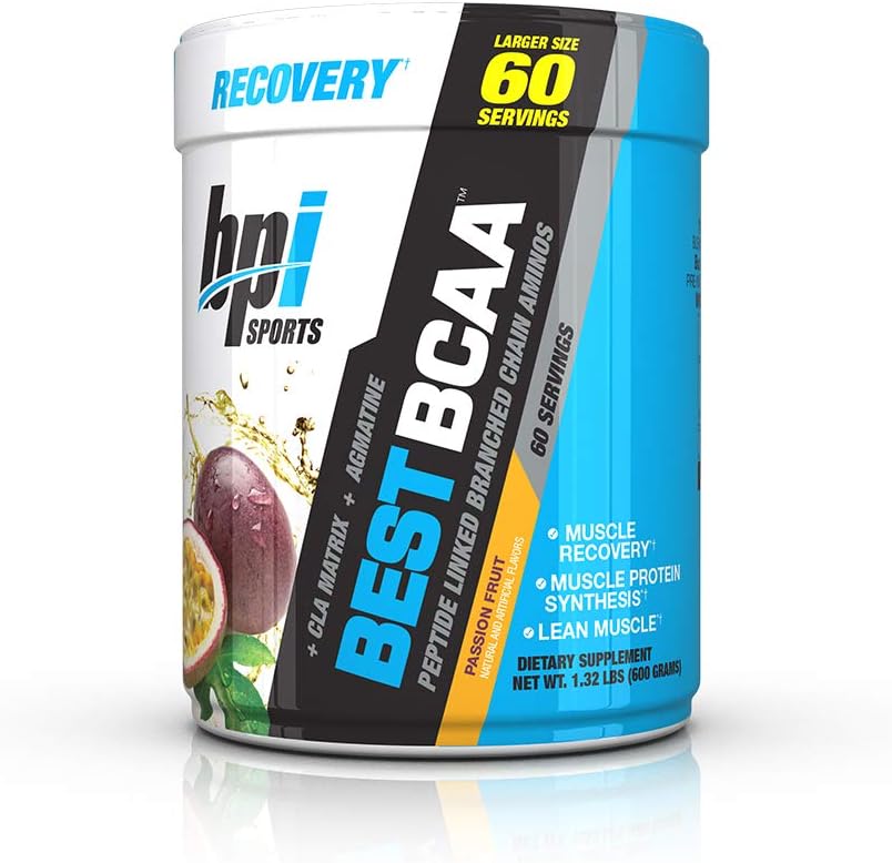 BPI Sports Best BCAA Powder – Muscle Recovery Support, Grape, 30 Servings