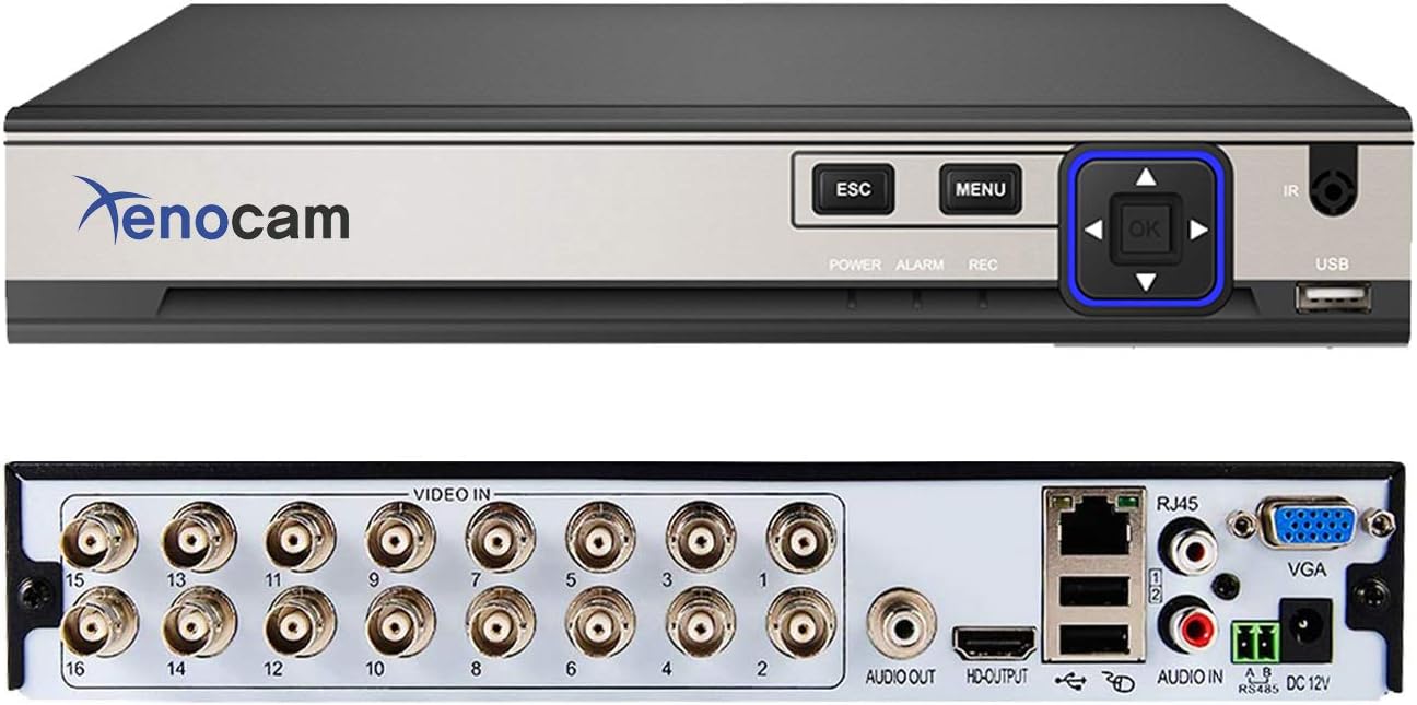 4CH 1080N Hybrid 5-in-1 AHD DVR (1080P NVR+1080N AHD+960H Analog+TVI+CVI) Standalone DVR CCTV Surveillance Security System Video Recorder Motion Detection， Hard Drive not Included