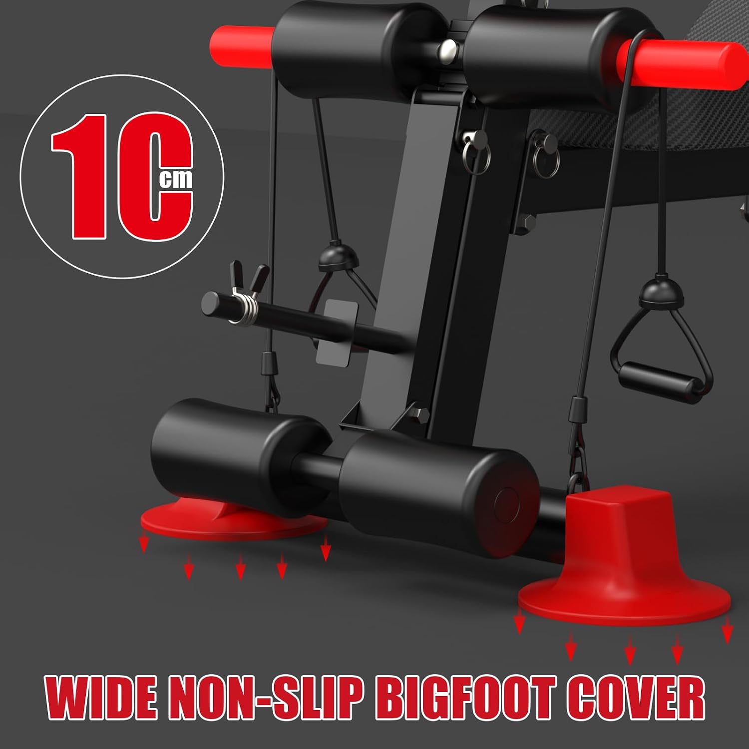 K KiNGKANG Adjustable Weight Bench, Foldable Home Gym, 1050lbs Capacity