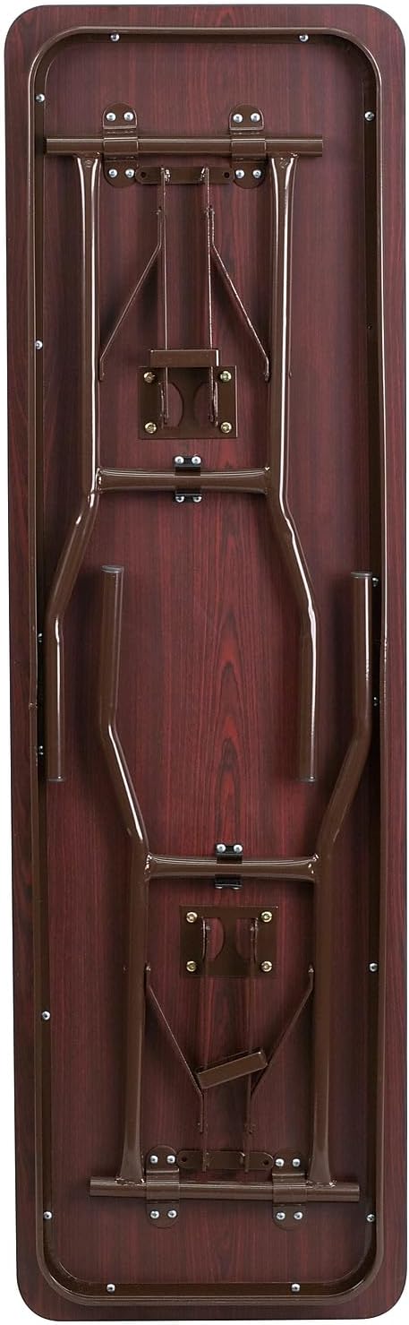 Flash Furniture 5 ft Laminate Folding Training Table, Mahogany | Durable Construction, Commercial Use