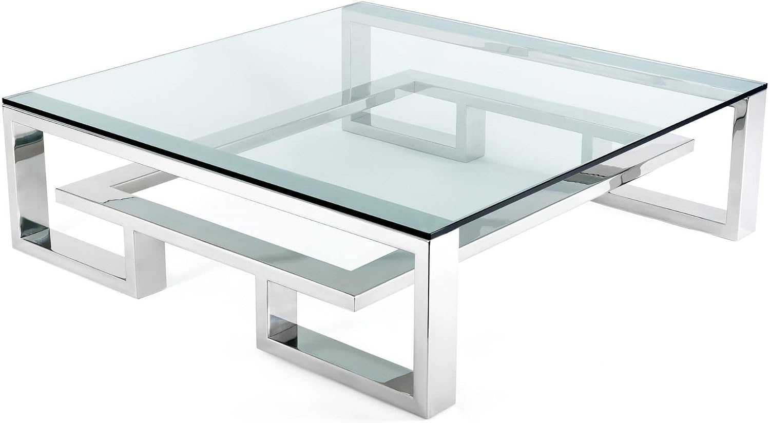 Clear Tempered Glass Table Top 22 Inch Square Flat Polished Edge with 1/4 Inch Thickness for Dining, Coffee or Side Tables by Fab Glass and Mirror