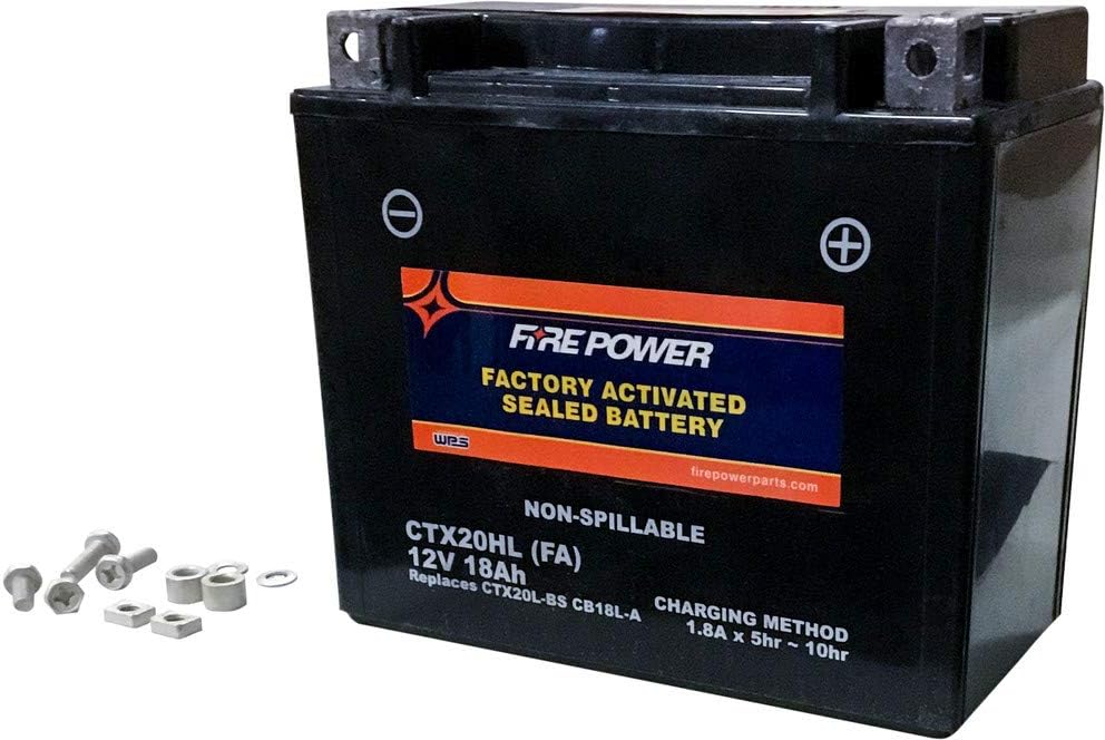 Fire Power Sealed Factory Activated Battery CTX20HL-BS(FA) Compatible With Polaris Sportsman 1000 Touring XP 2015-2017