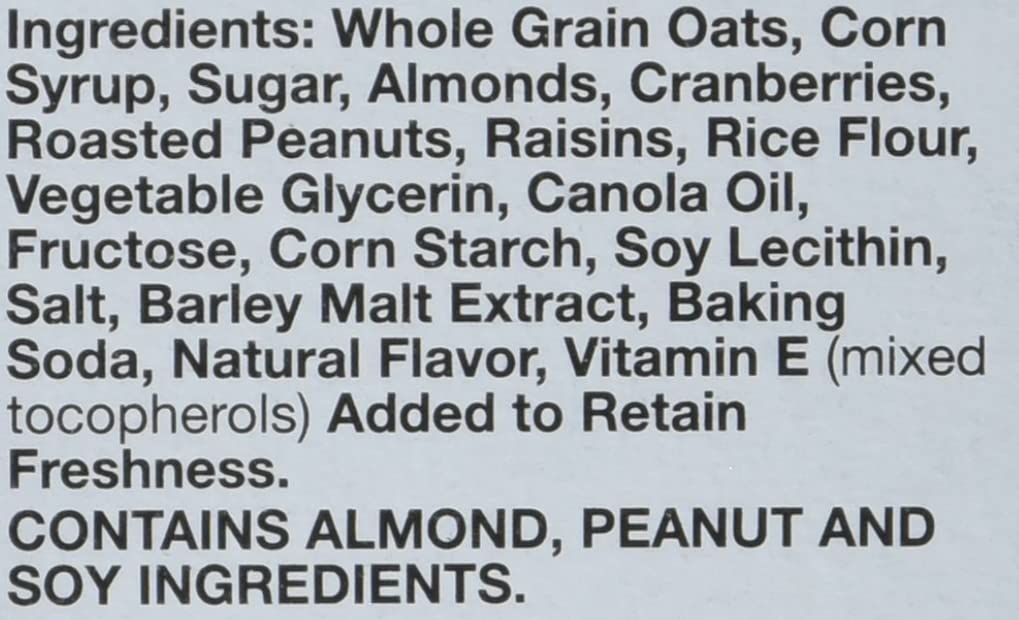Nature Valley Almond Raisin & Cranberry Chewy Fruit & Nut Bar, 15 ct