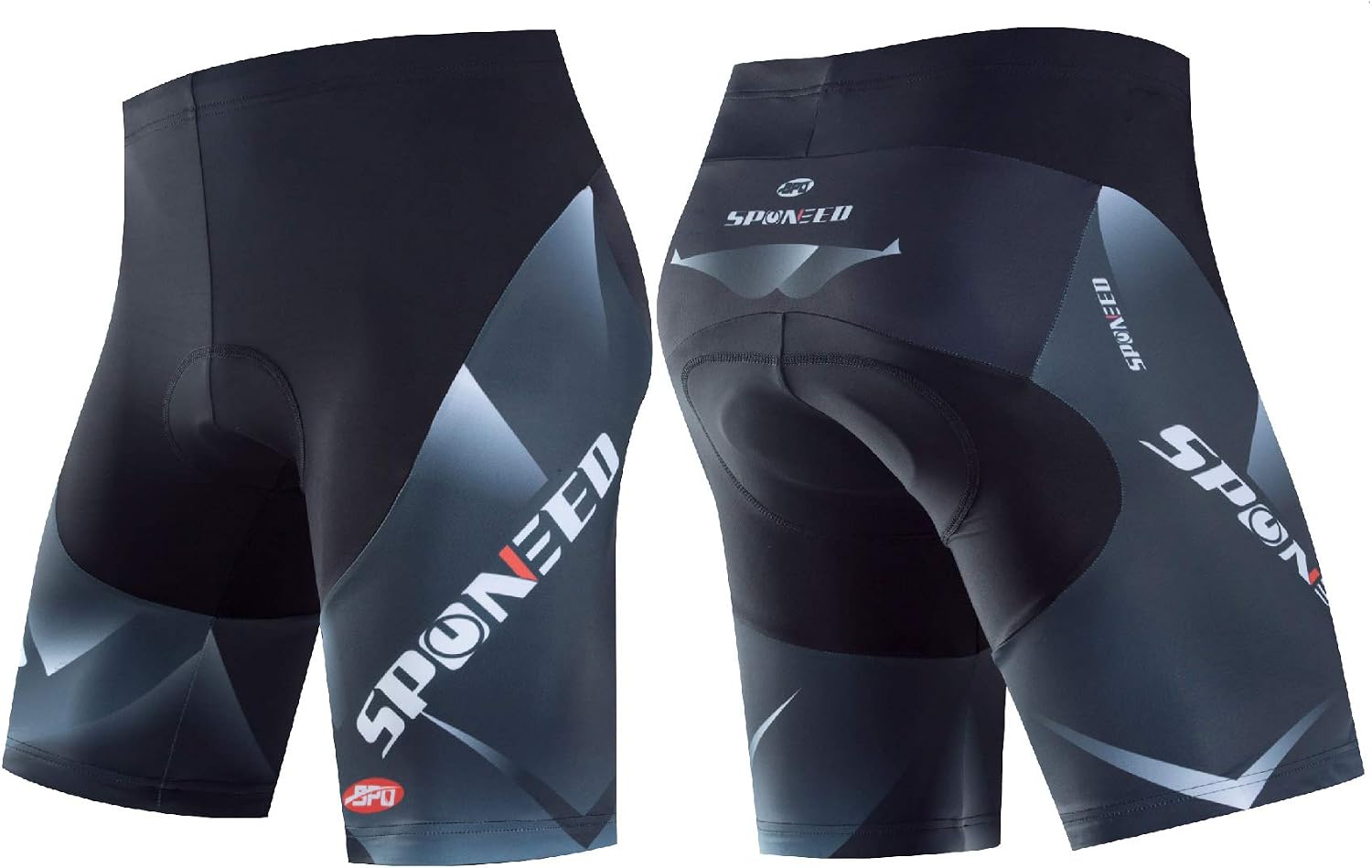 sponeed Men Bike Shorts Cushioned Biking Wear Gear Road Cycling Bottoms