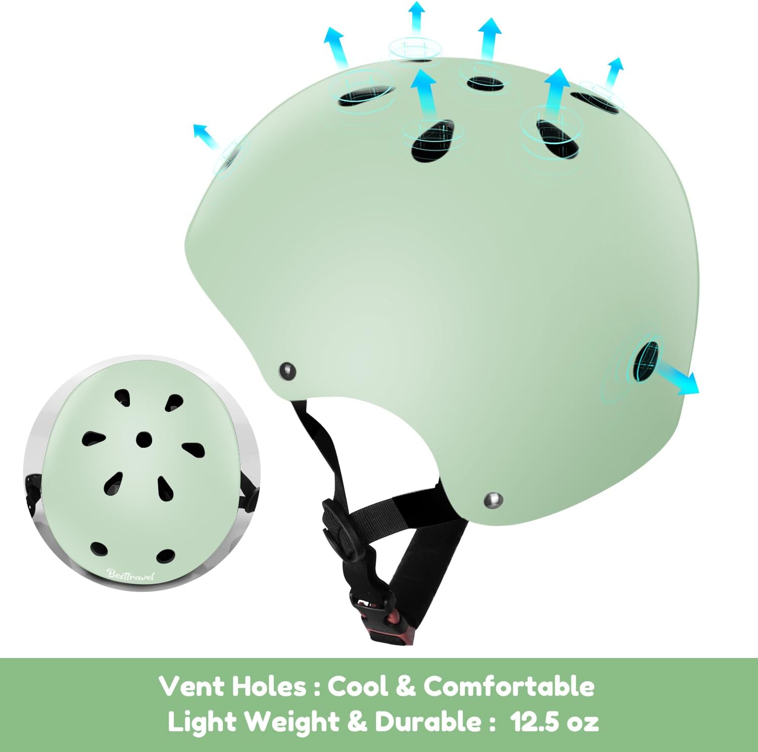 Besttravel Kids Helmet, Toddler Adjustable Kids Ages 3-8 Years Old Boys Girls Multi-Sports Safety