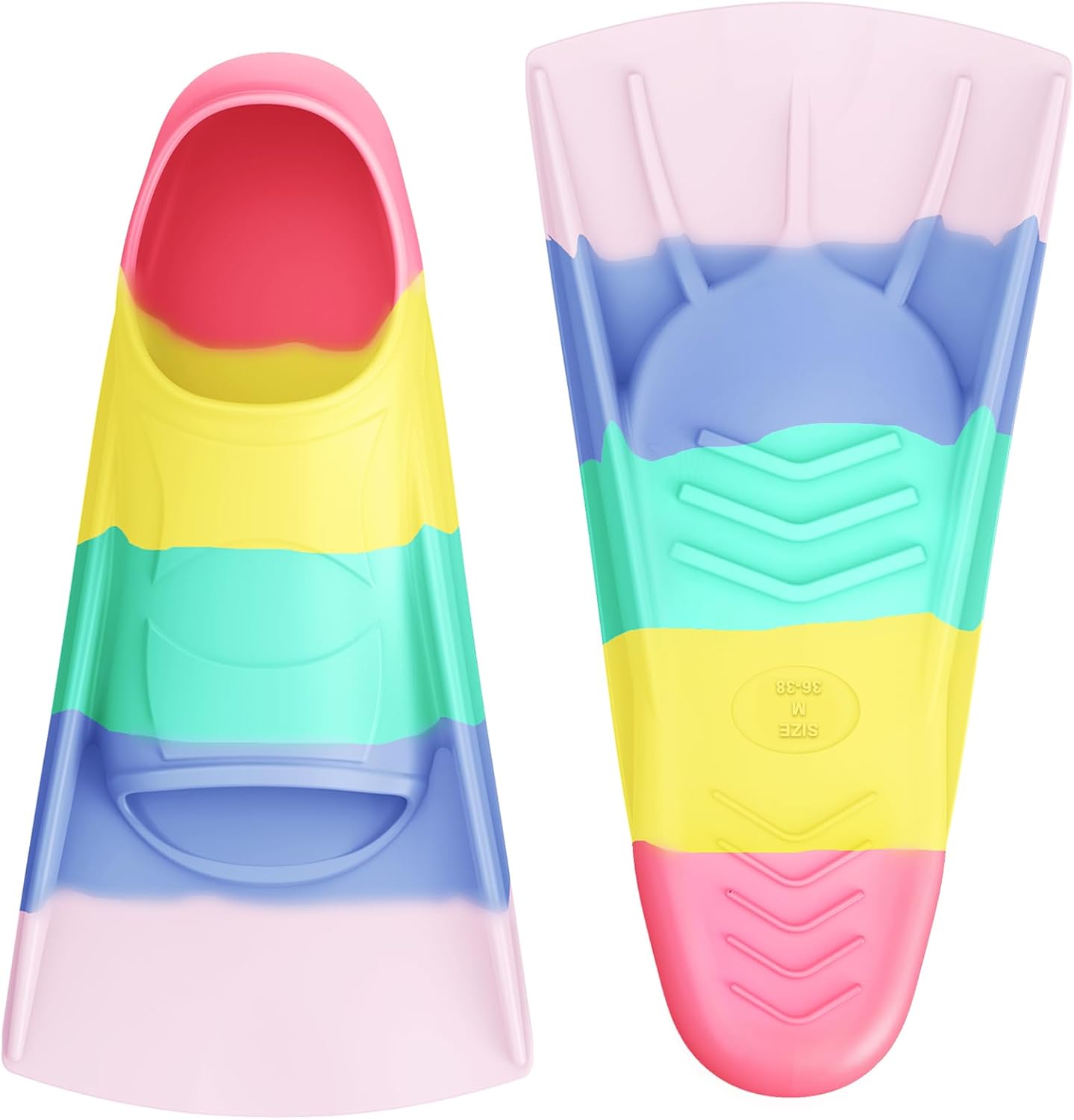 Gintenco Swim Fins, Adults & Kids Swim Training Fins for Lap Swimming