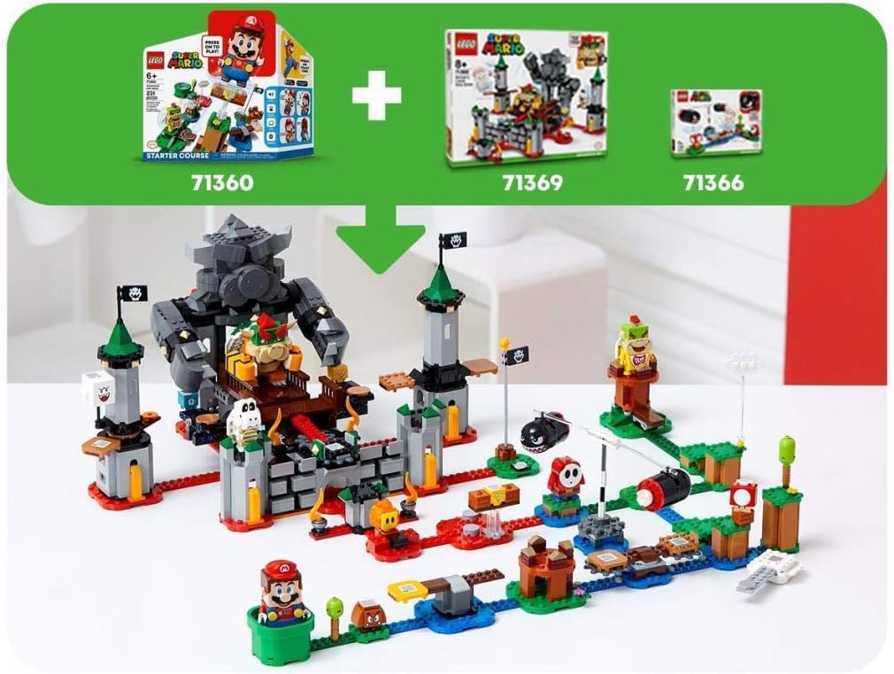 LEGO Super Mario Bowser’s Castle Boss Battle Expansion Set 71369 Building Kit