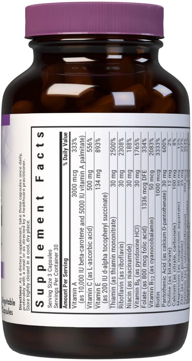 BlueBonnet Nutrition Ultimate Hair and Nail Formula, Vitamins, Minerals, Specialty Nutrients for Beauty Within, Gluten-Free, Kosher-Certified, Dairy-Free, Vegan, 90 Vegetable Capsules, 30 Servings, White | Beauty Support; Vegan, Kosher, Gluten-Free, Dair…