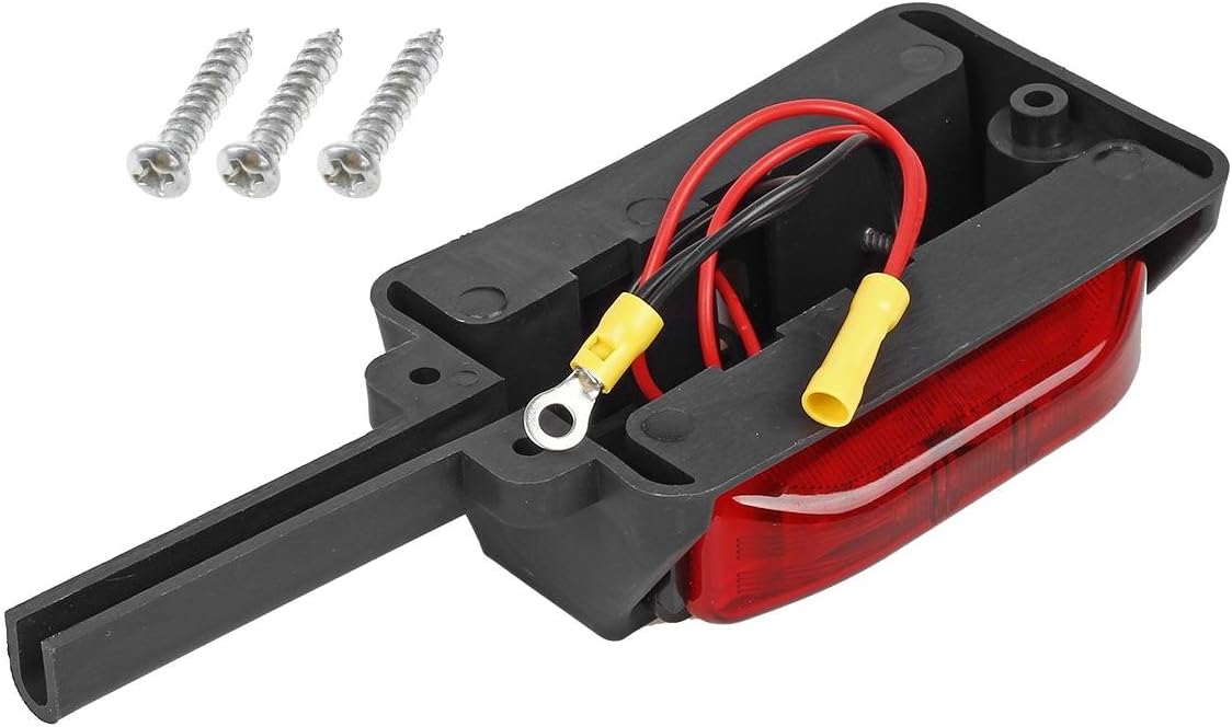 Partsam 2x 4 LED Clearance Trailer Fender Lights Amber Front Red Back 4 Diodes RH/LH