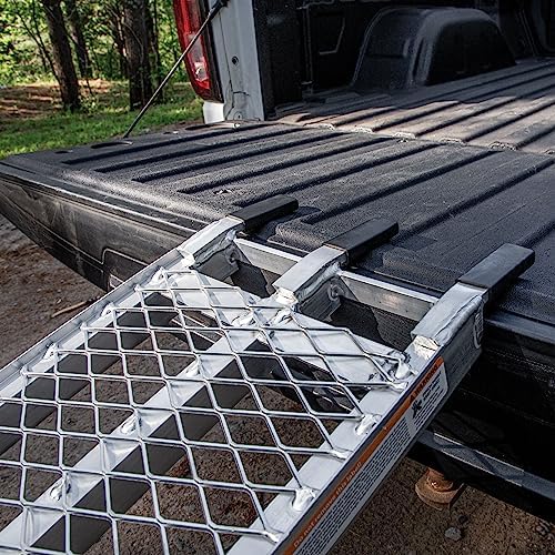 Single Folding XL Aluminum Truck, UTV/ATV, Motorcycle Loading Arch Ramp, 750lb Capacity