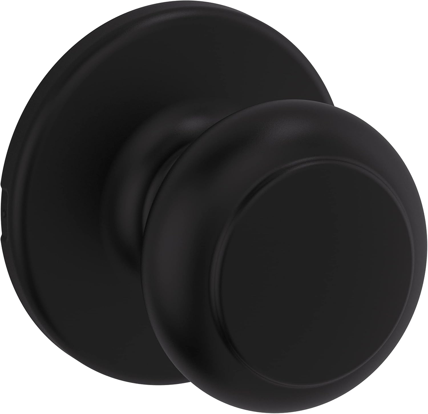 Kwikset Cove Interior Privacy Door Knob with Lock, Door Handle For Bathroom and Bedroom, Satin Nickel Keyless Turn Lock Doorknob, with Microban Protection