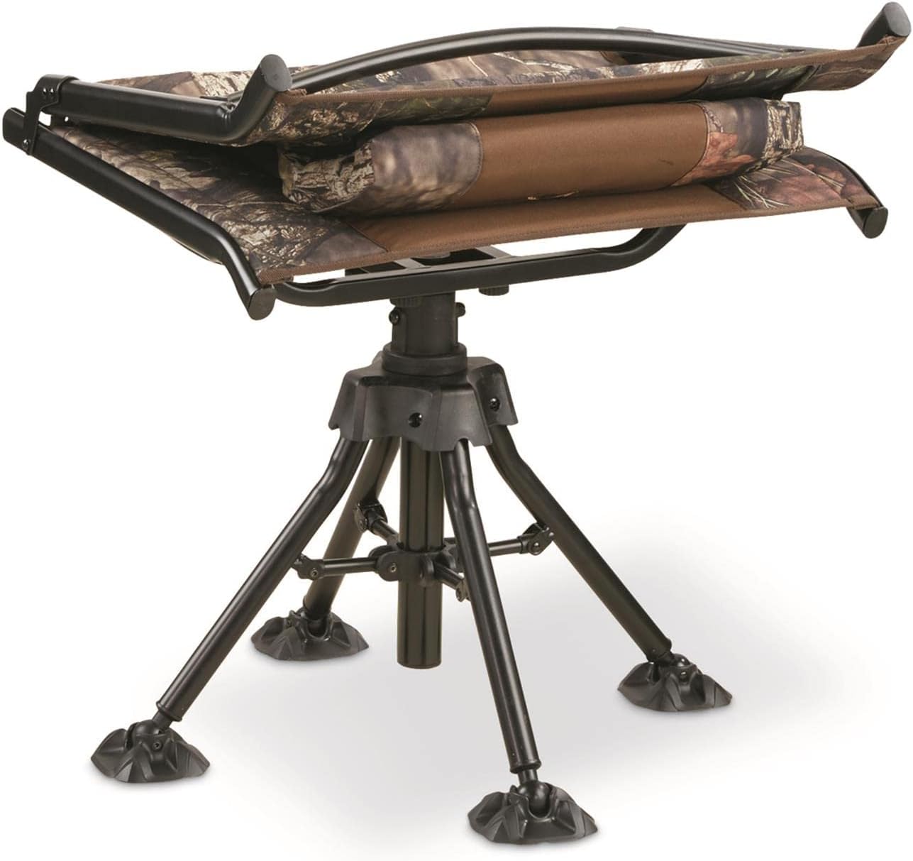 360 Degree Swivel Camo Hunting Blind Chair, Folding, Lightweight, Portable, Padded Cushion Hunting Seat 300 lbs Capacity, Hunt Gear and Equipment