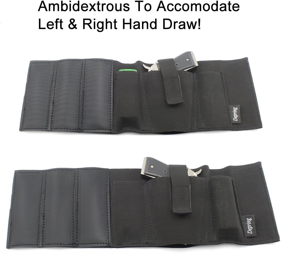 Ankle Holster with 2 Mag Pouches for Concealed Carry Pistol Holster | Compatible with G42, 43, 36, 26, Ruger LCP, LC9, and Similar Subcompact Guns