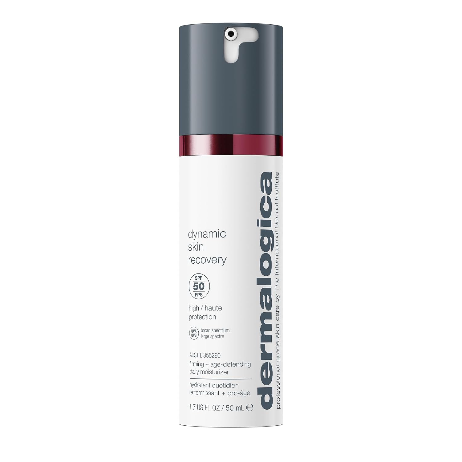 Dermalogica Dynamic Skin Recovery SPF 50, Anti-Aging Moisturizer | Firms, Hydrates, and Protects in One Step, Broad Spectrum SPF 50 with Peptides and White Tea, Non-Greasy No White Cast