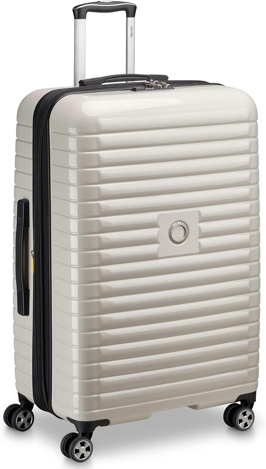 DELSEY PARIS Cruise 3.0, 20 Inch Carry-On Hardside Luggage, Deep Sea Navy | Expandable Suitcase, Lightweight 100% Polycarbonate Shell, Dual-Density Spinner Wheels, USB Port, TSA Lock