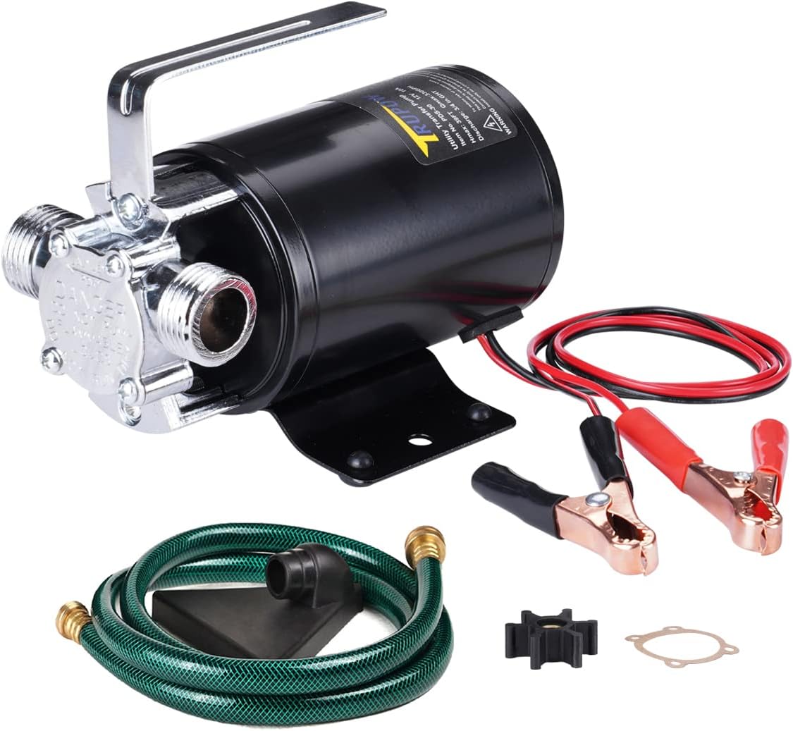 Water Transfer Pump, 115V 1/10HP 330GPH Electric Utility Water Pump with 6ft Water Hose Kit, Portable Small Water Pump For Pool Draining, Removing Water From Rain Barrel, Aquariums, etc.
