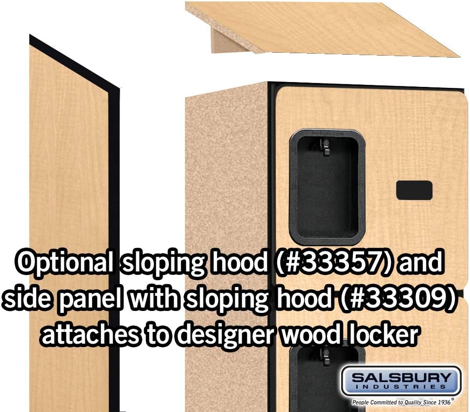Salsbury Industries 36365MAH Six Tier Box Style Designer Wood Locker, 6' 3" x 15", Mahogany