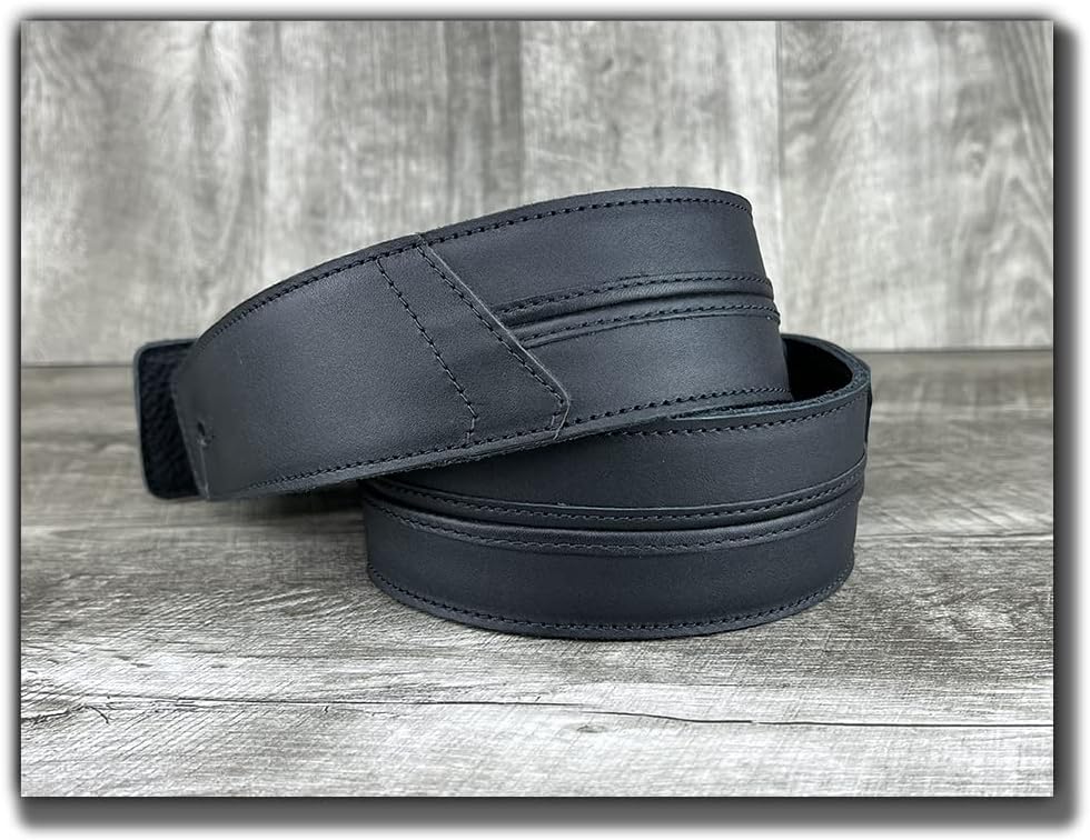The Original Straight Up Full Grain Padded Leather Guitar Strap - For Electric, Acoustic and Bass Guitars