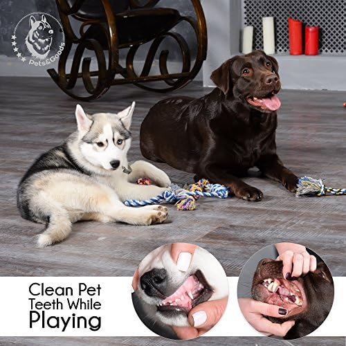 Pets&Goods Dog Rope Chew Toys – 5-Pack Durable Cotton Tug Toys for Puppies & Small/Medium Dogs – Dental Cleaning, Teething Relief