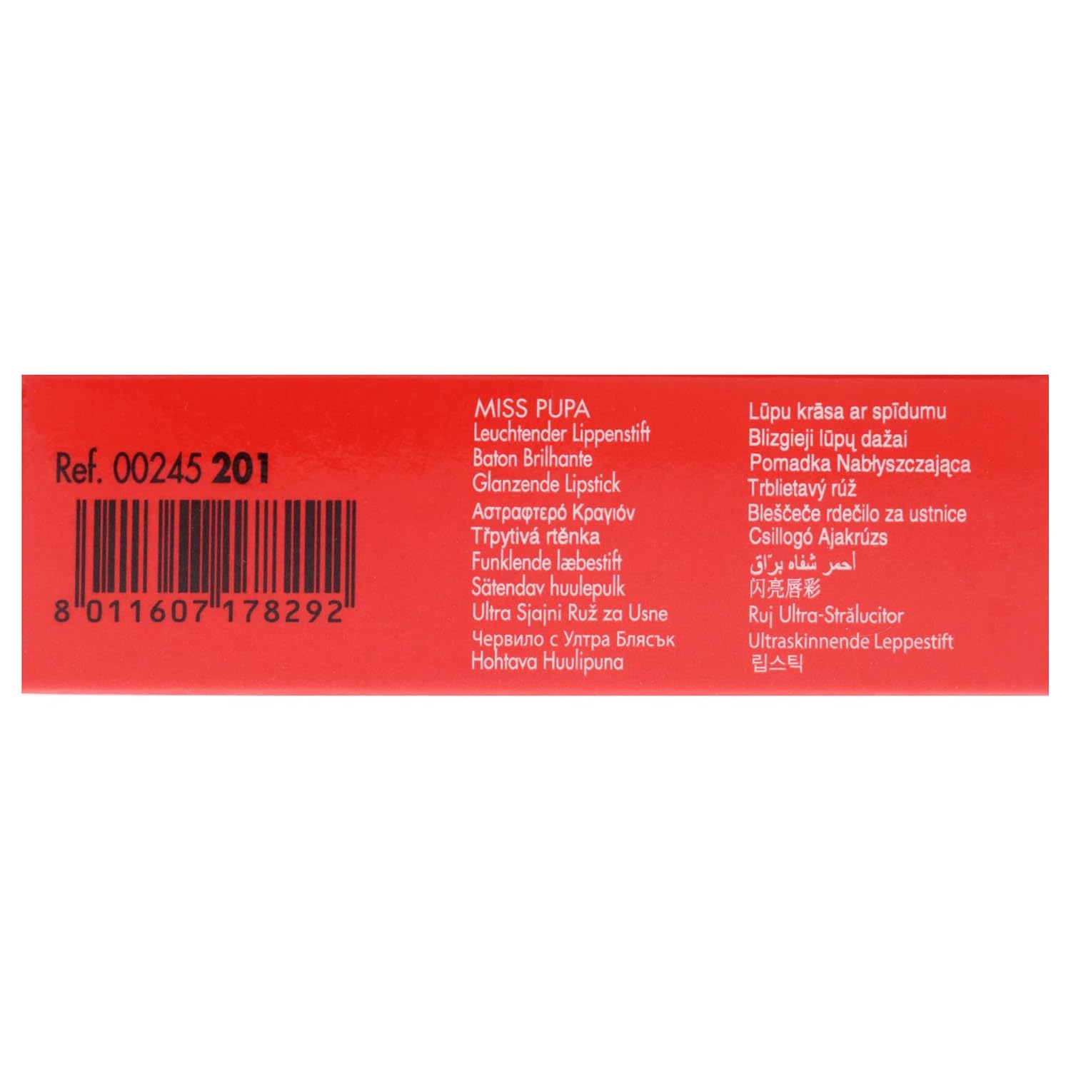 Pupa Milano Miss Pupa Ultra Brilliant Lipstick - 102 Candy Nude for Women - 0.071 oz Lipstick