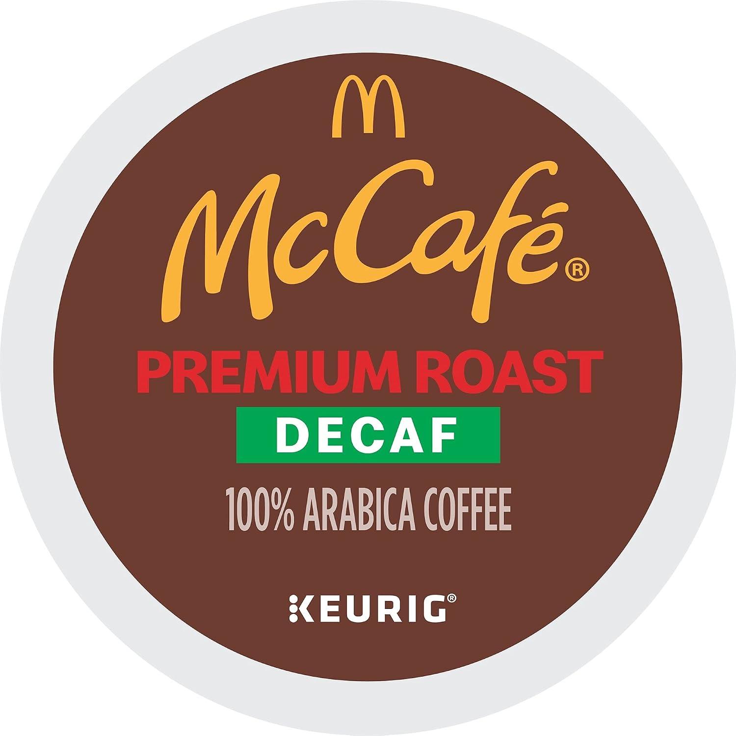 McCafe Premium Roast Decaf Coffee, Single Serve Keurig K-Cup Pods, Decaffeinated, 96 Count (4 Packs of 24)
