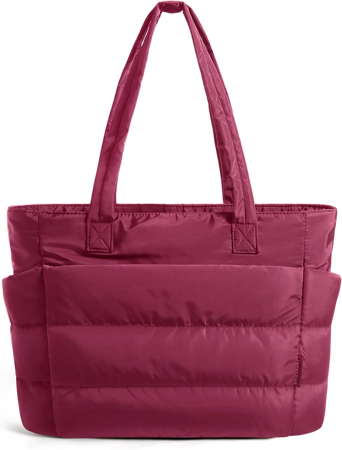 BAGSMART Tote Bag for Women, Lightweight Puffy Tote Bag with Compartments Shoulder Bag Handbag for Travel, Work, Gym | Lightweight