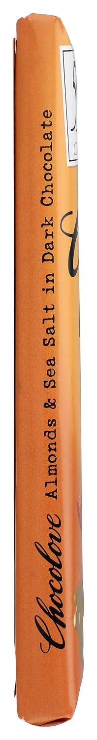 Chocolove Almonds and Sea Salt in Dark Chocolate, 3.2 oz