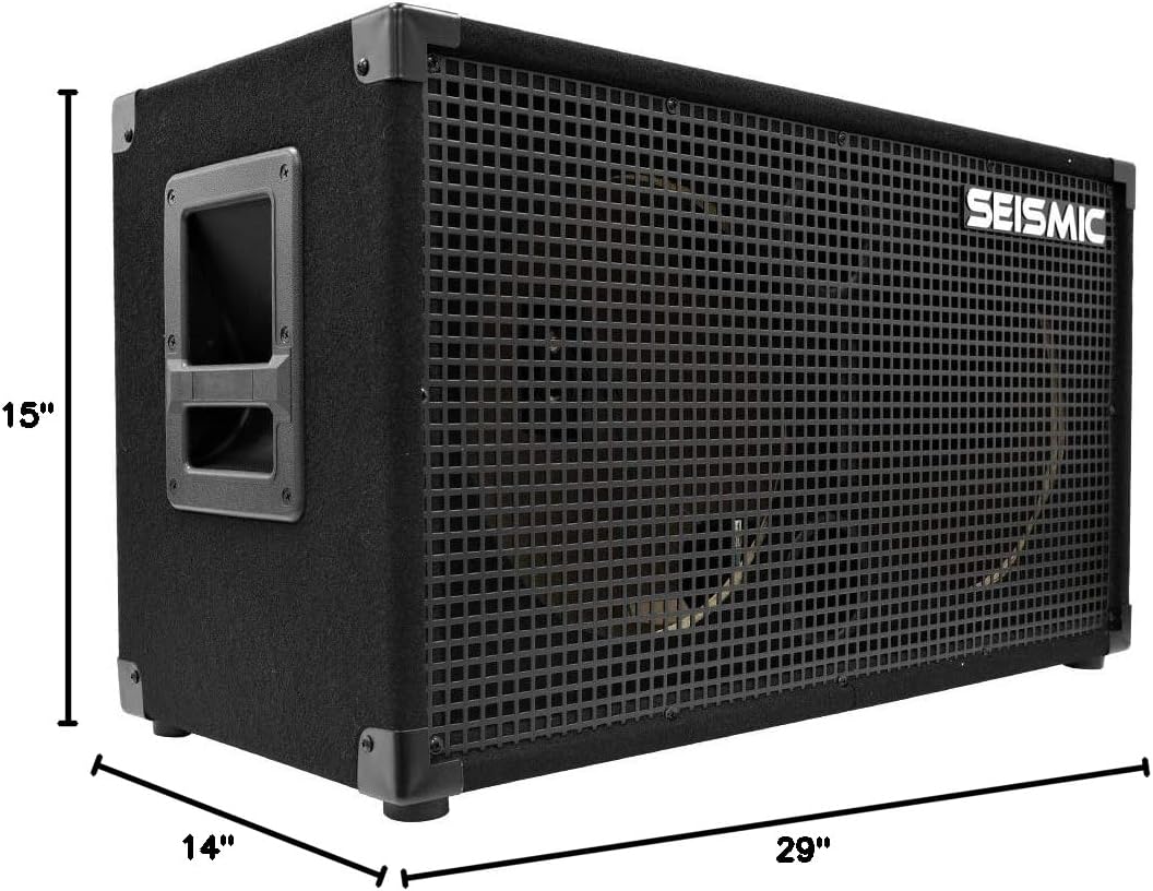 Seismic Audio - Empty 212 Guitar Speaker Cabinet - 2x12 PA/DJ PRO Audio - Loaded with Everything but Speakers. Includes Grill, Wire, Jack Plates