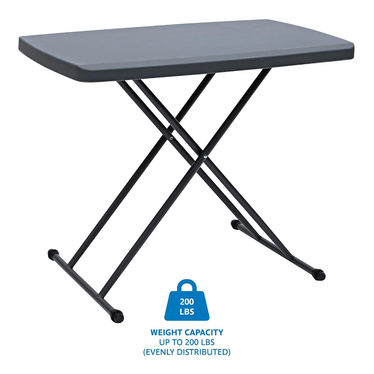 Iceberg IndestrucTable Classic Personal Folding Table, Platinum, 30' x 20"