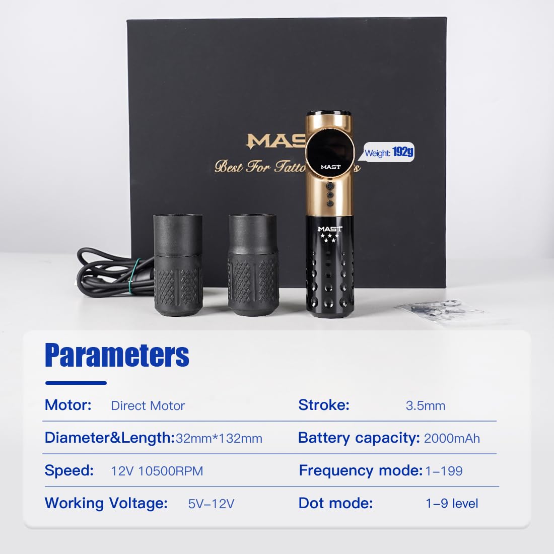 Mast Archer Cordless Tattoo Pen Machine Rotary Tattoo Gun